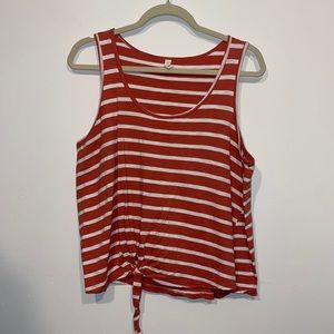 Salmon striped tank
